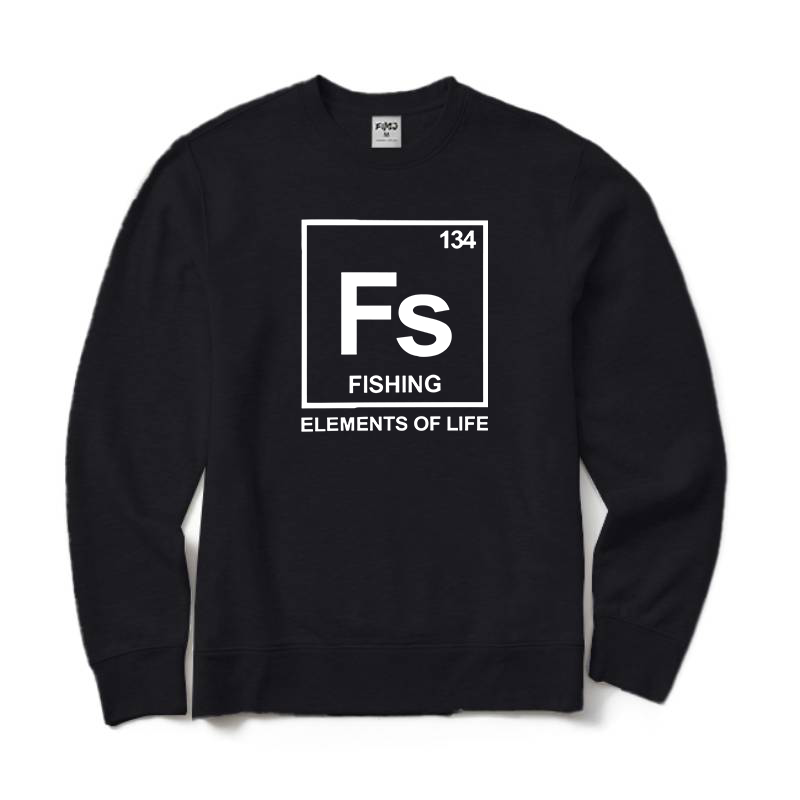134 Fishing Periodic Table of Elements Sweatshirt