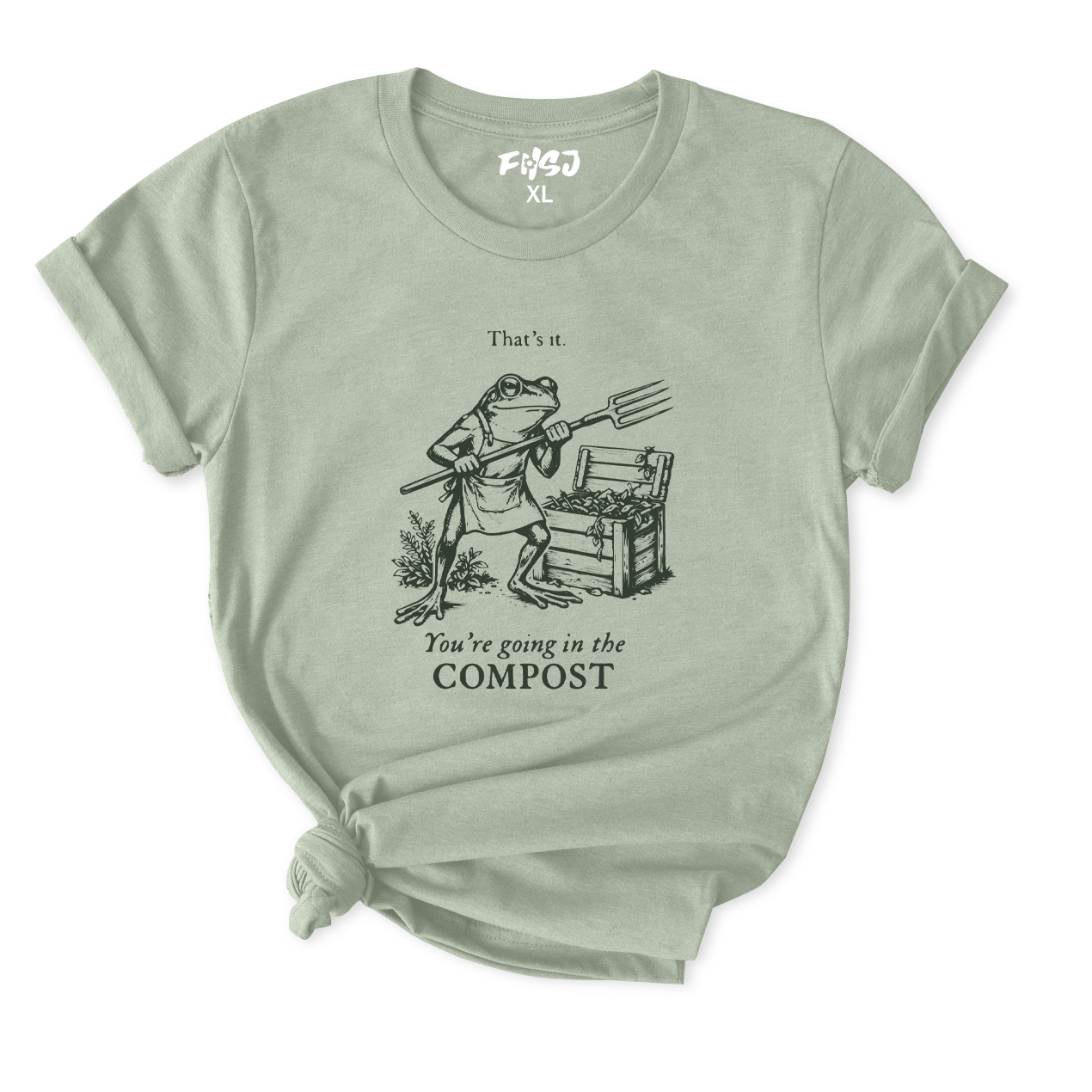 Funny Gardening Frog T-Shirt for Women
