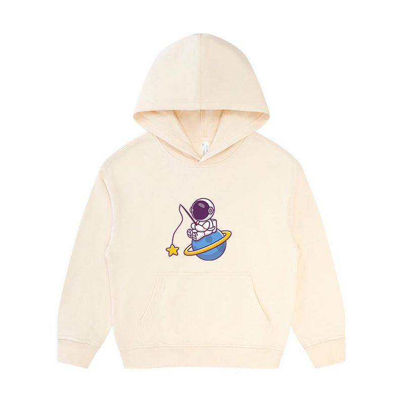 Astronaut Fishing in The Sea of stars Kid's Hoodie