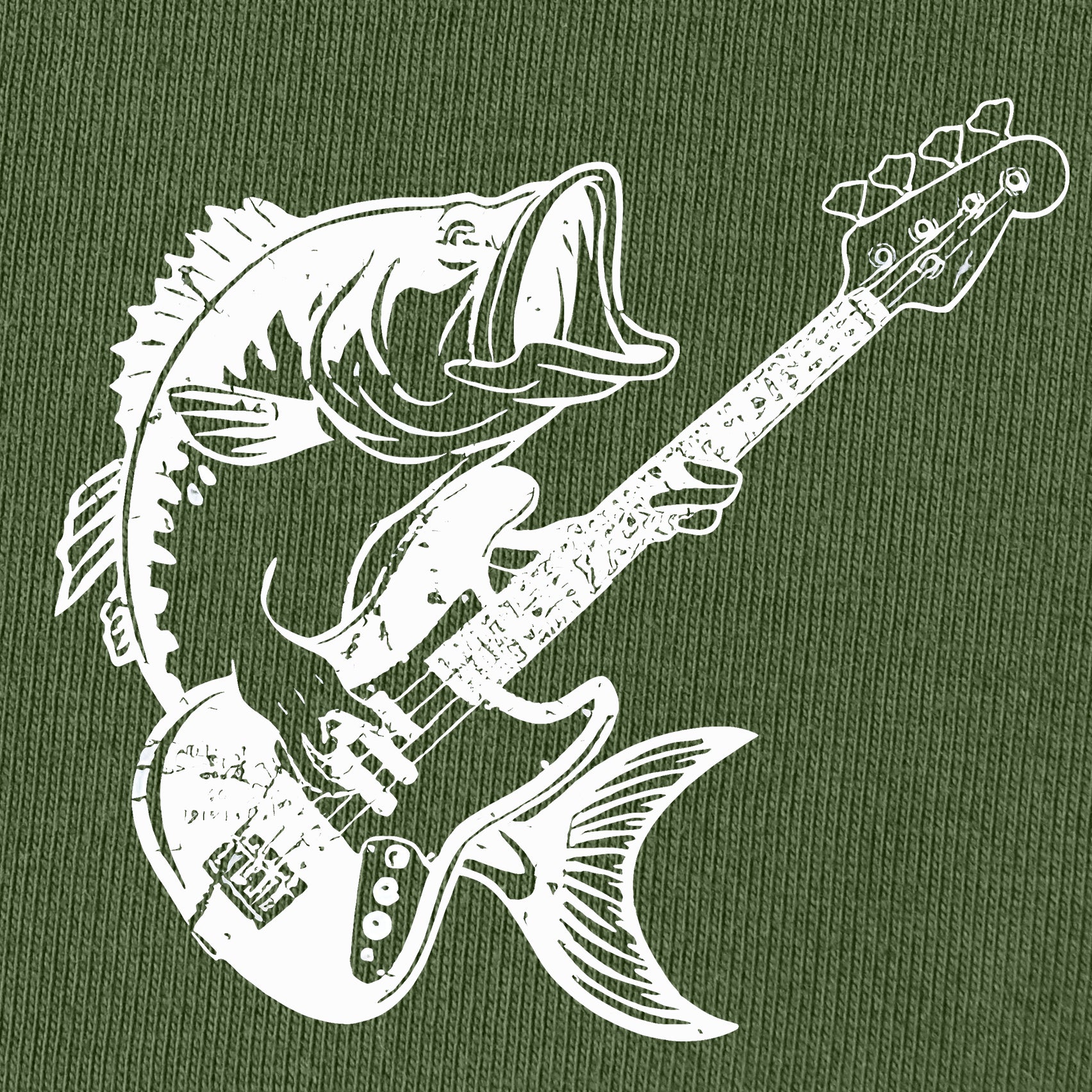 Bass Guitar Fish Pun T-Shirt