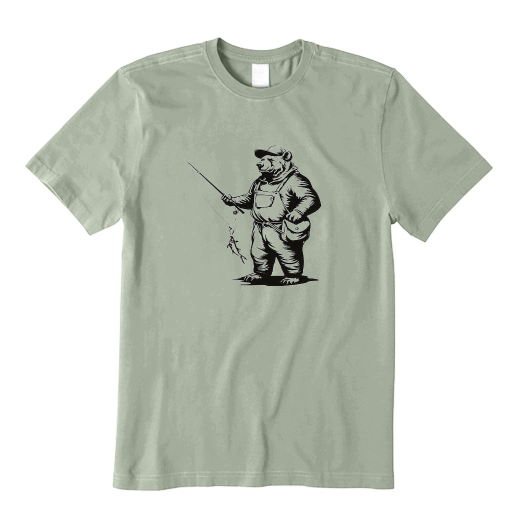 Silly Bear Caught A Fish T-Shirt
