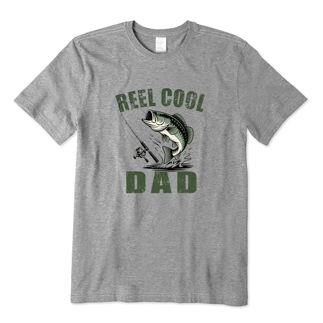 Reel Cool Dad Bass Fishing T-shirt