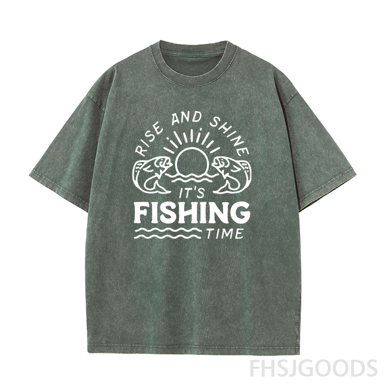 It's Fishing Time Unisex Distressed T-Shirt