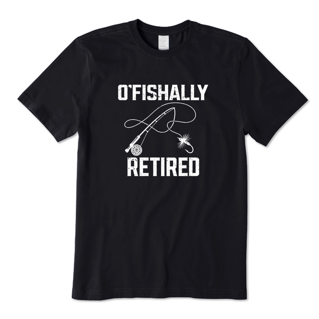 O‘fishally Retired Fly Fishing T-shirt