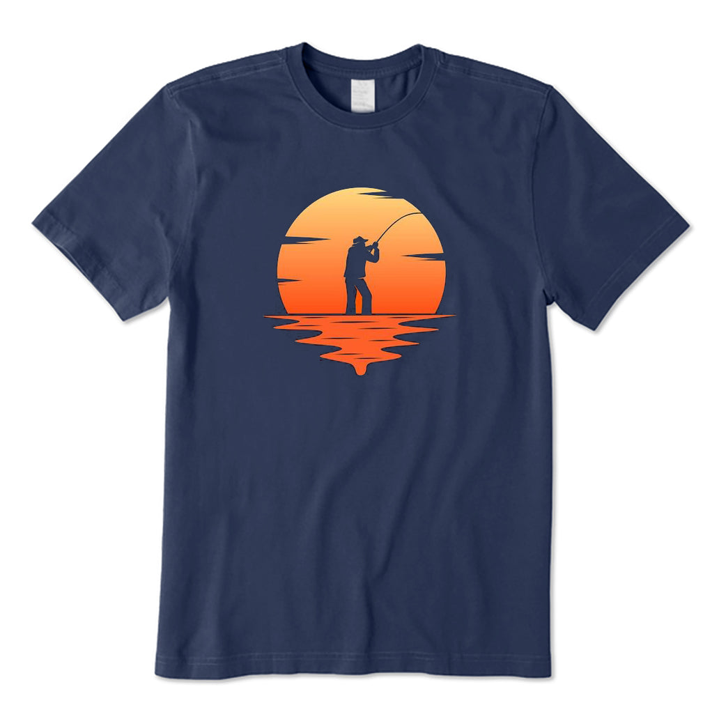 Fishing At Sunset T-Shirt