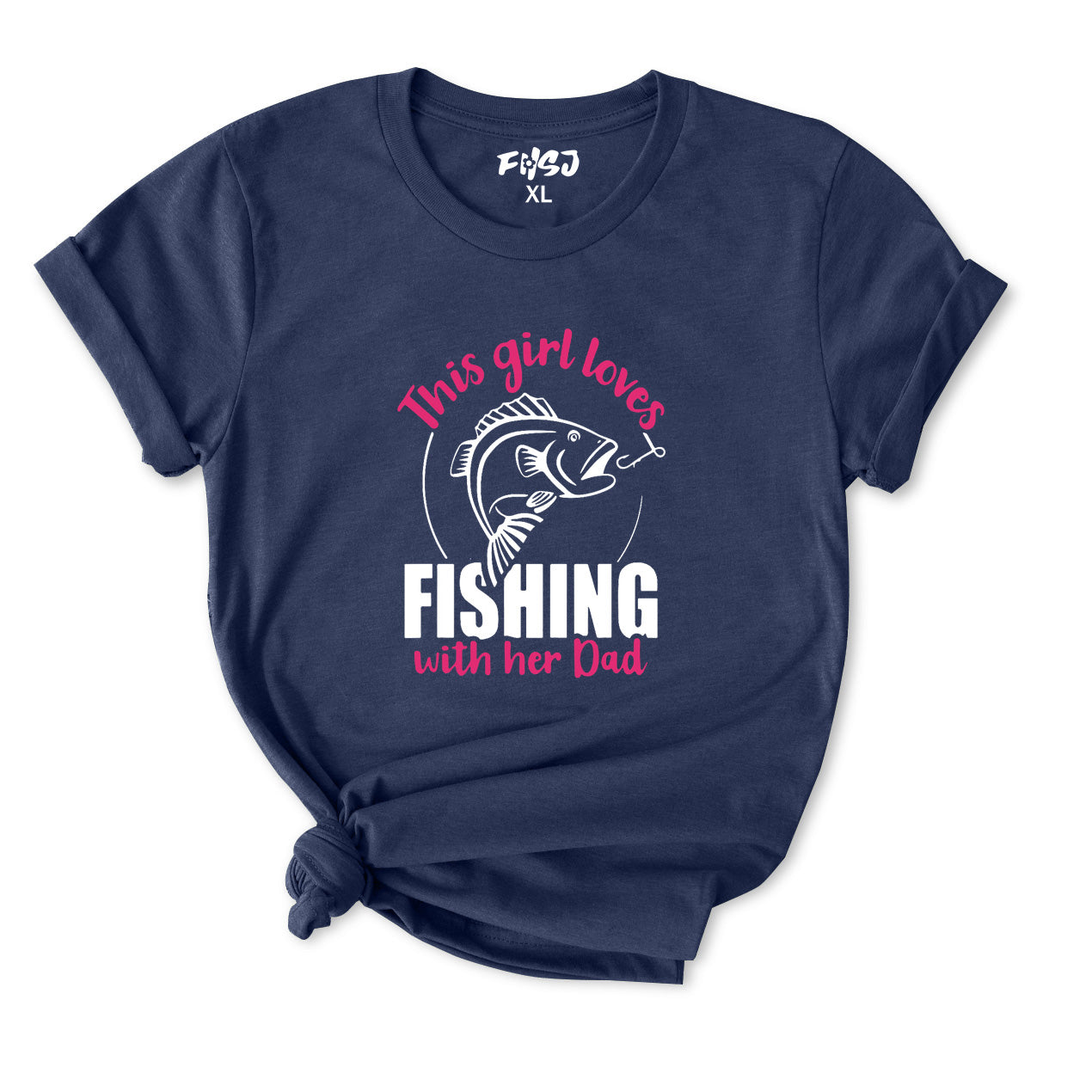 This Girl Love Fishing with Her Dad T-Shirt for Women