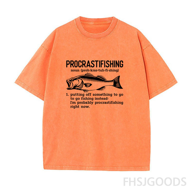 Procrastifishing Definition Unisex Distressed T-Shirt