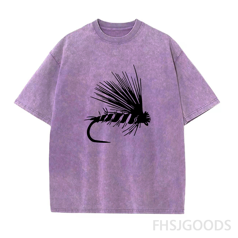 Fly Fishing Fly Unisex Distressed T-Shirt
