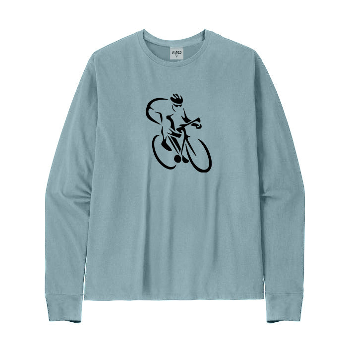 Cycling Silhouette Long Sleeve T-Shirt