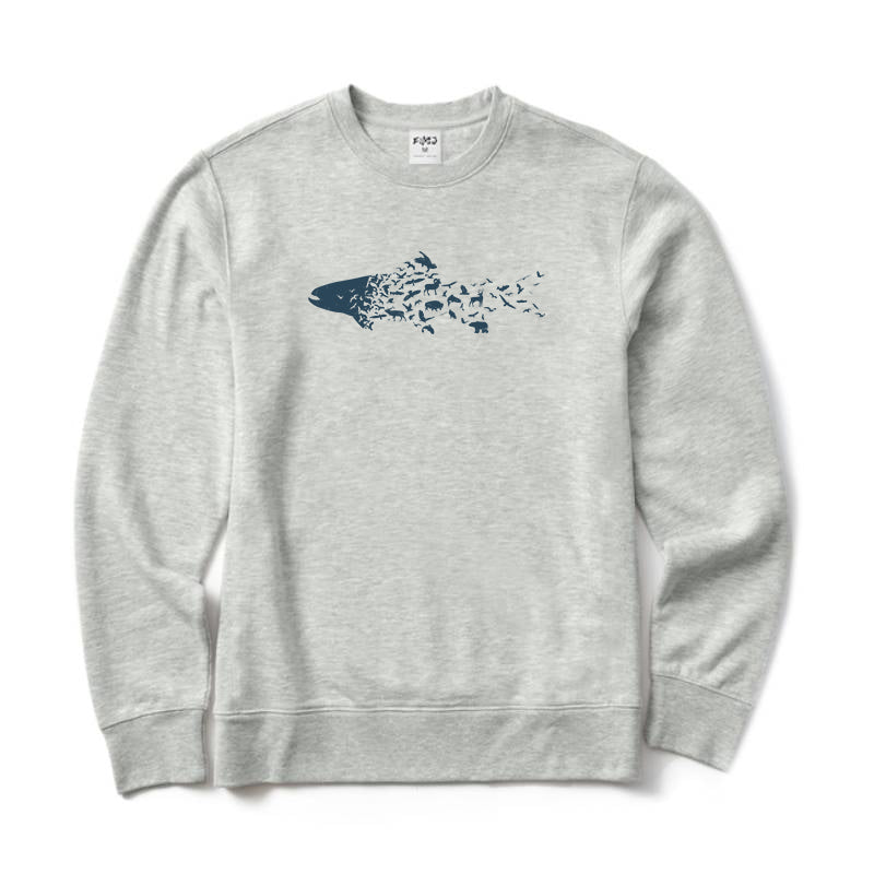 Fish and Animals Crewneck Sweatshirt