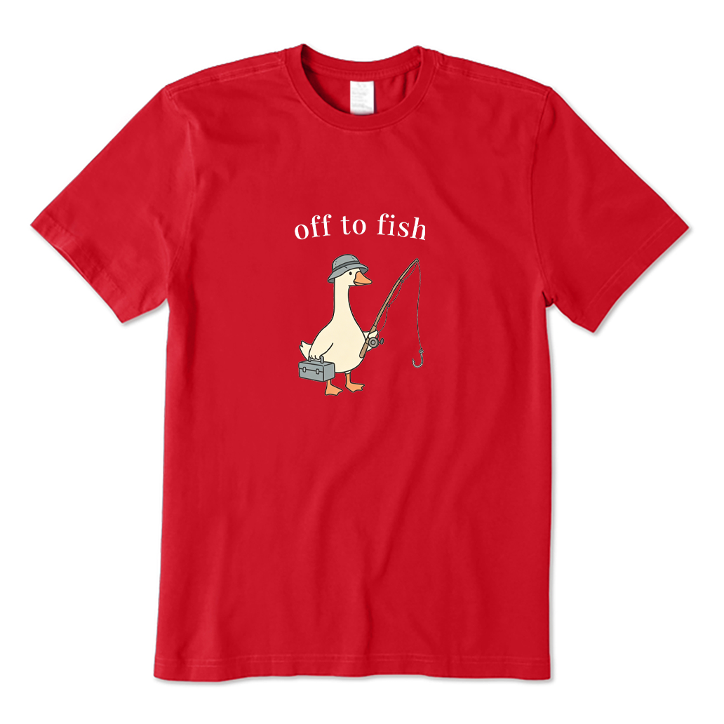 Off To Fish Goose T-shirt