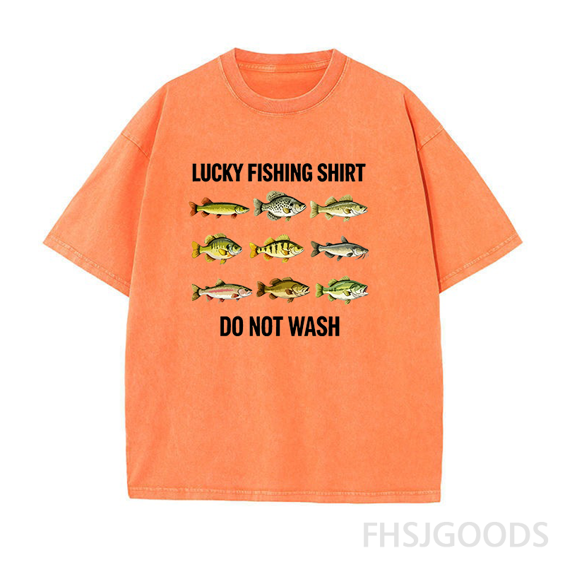 Lucky Fishing Unisex Distressed T-Shirt