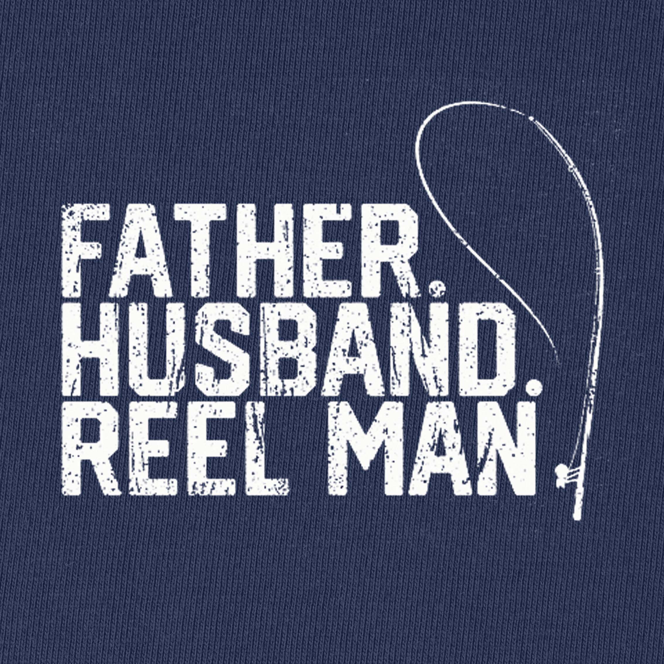 Father Husband Reel Man T-Shirt