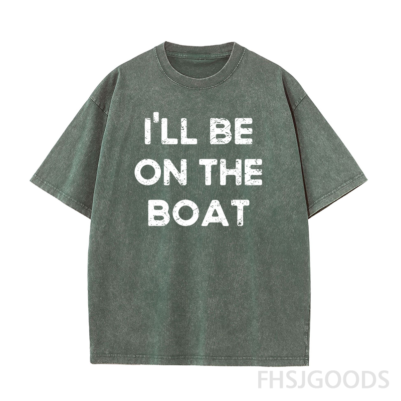 I'll Be on The Boat Unisex Distressed T-Shirt