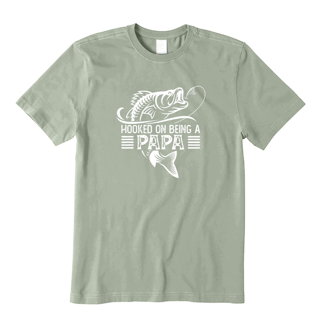 Hooked on being a Papa T-Shirt