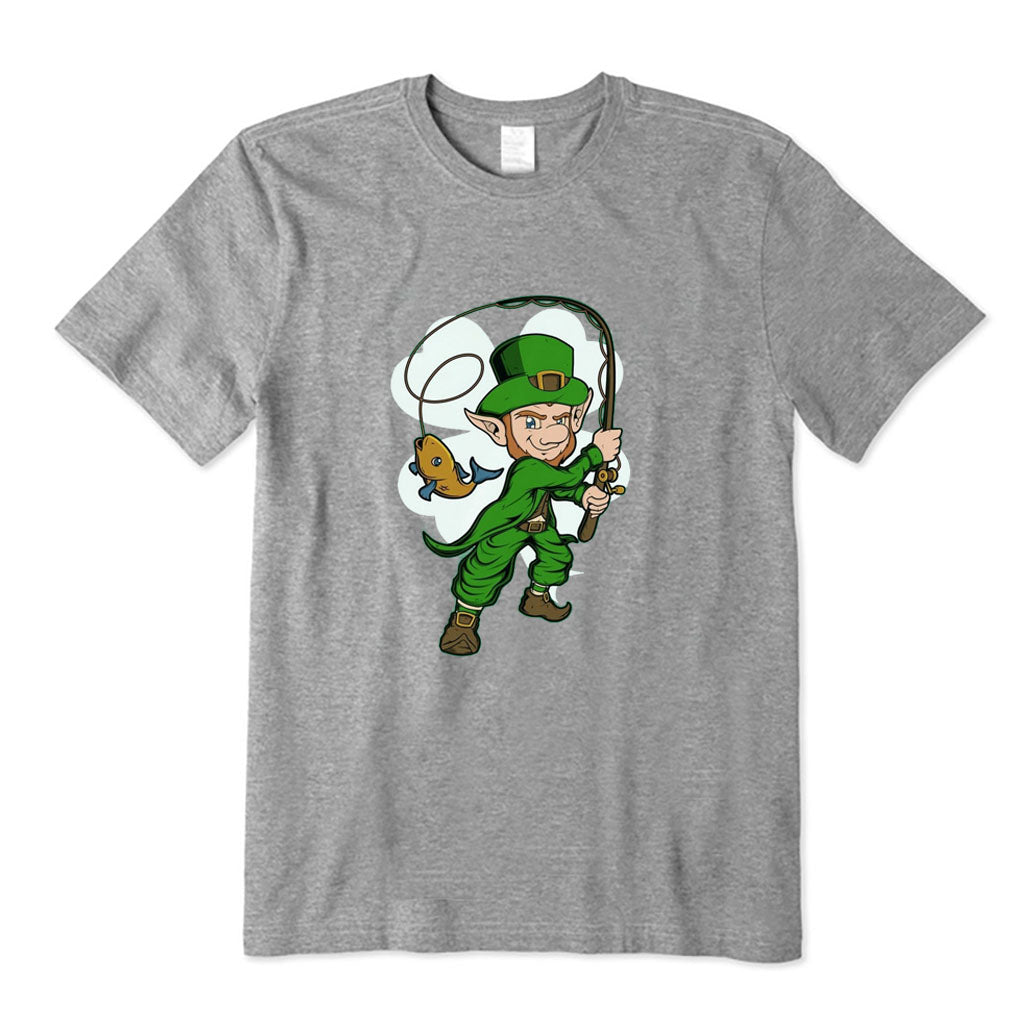 Fisherman Leprechaun St. Patrick's Day Fishing T-Shirt