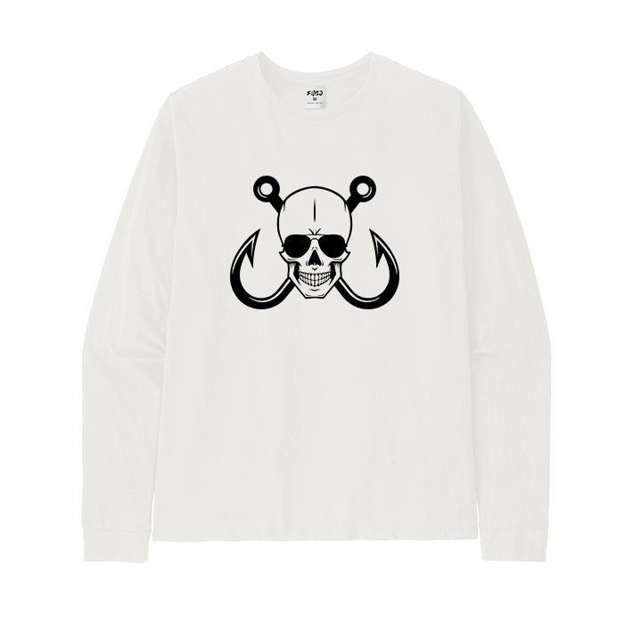 SKULL FISHING HOOK Long Sleeve T-Shirt