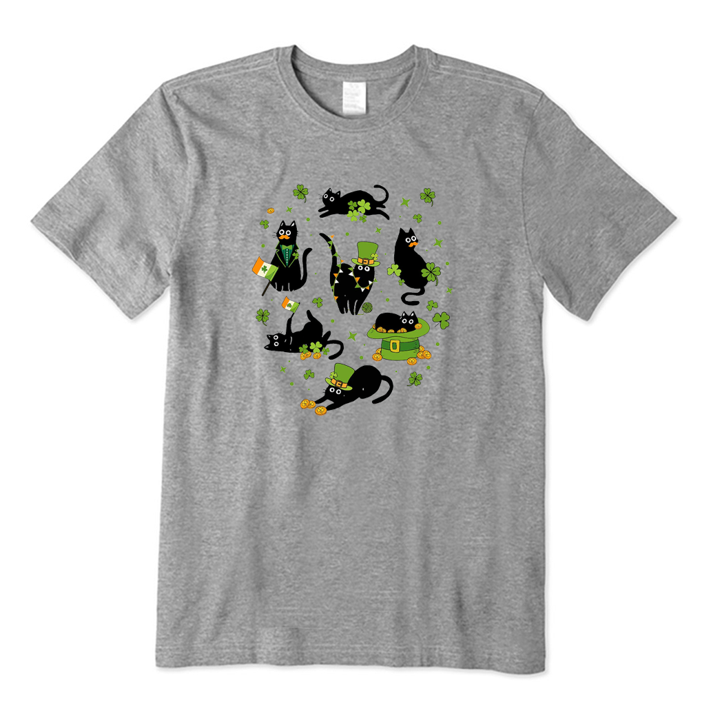 St. Patrick Black Cat  T-shirt