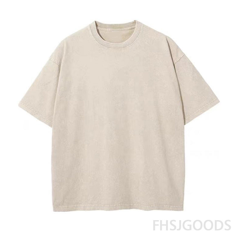 Solid Unisex Distressed T-Shirt