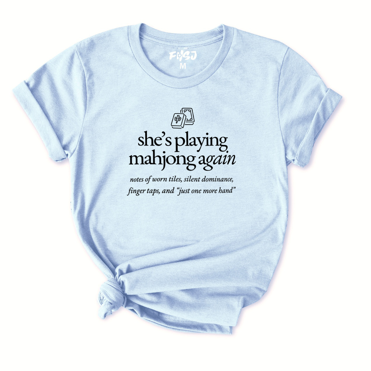 She's Playing Mahjong Again T-Shirt for Women