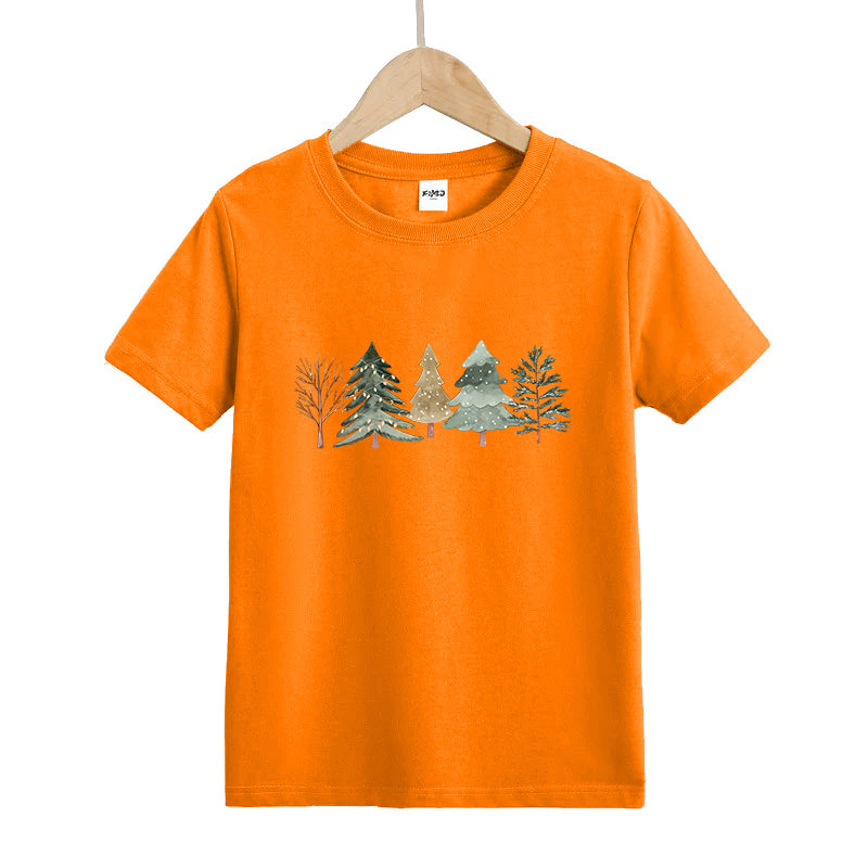 Merry and Bright Trees Kid's T-Shirts
