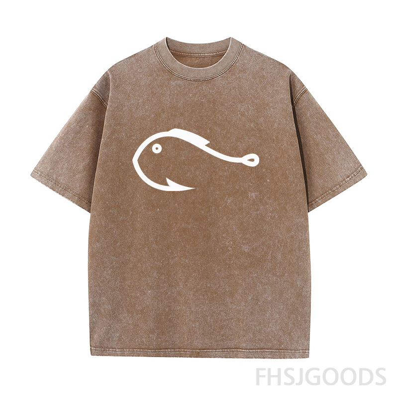 Fishing Hook Unisex Distressed T-Shirt