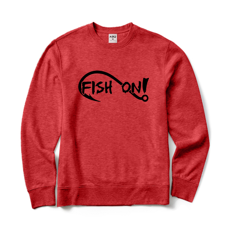 Fish On Fishing Crewneck Sweatshirt
