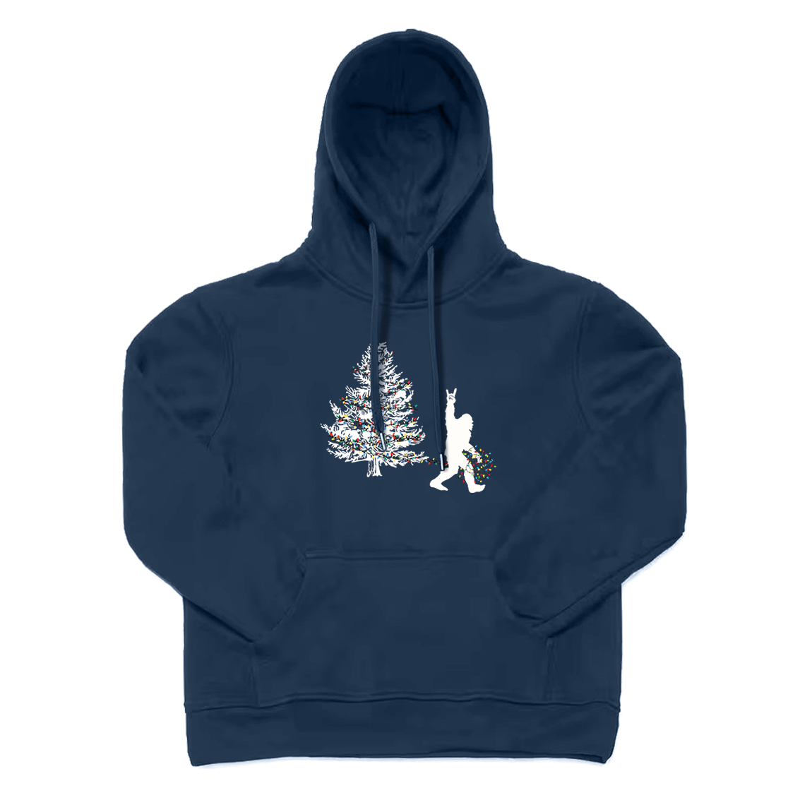 Bigfoot Christmas Tree Lighting Hoodie
