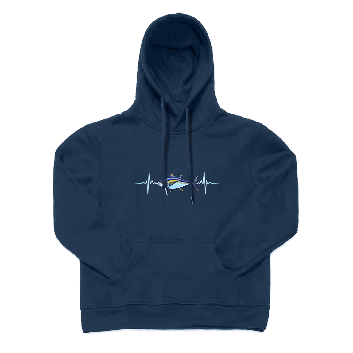 Tuna Fishing Heart Pulse Cool Hoodie
