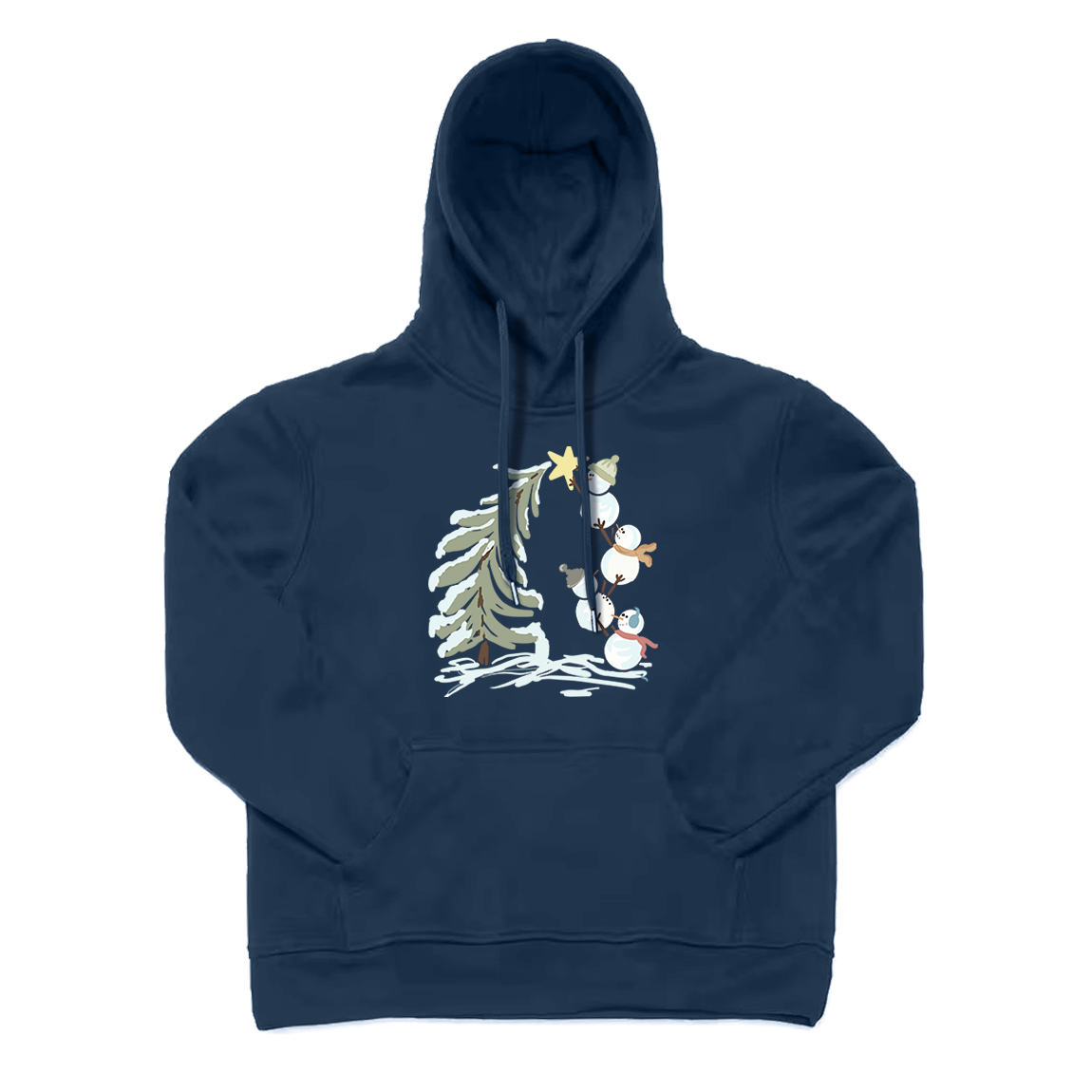 Snowman Stacking Christmas Tree Hoodie