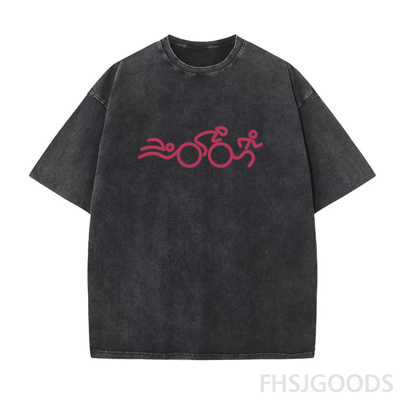 Triathlon Unisex Distressed T-Shirt
