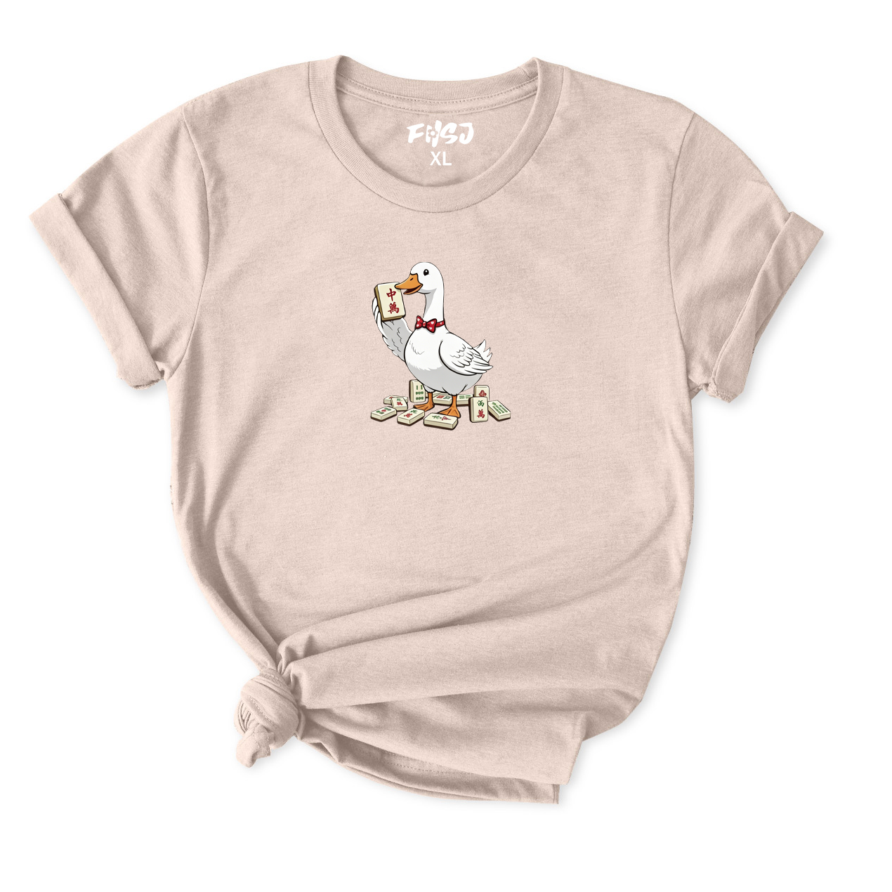 Goose Mahjong Player T-Shirt for Women