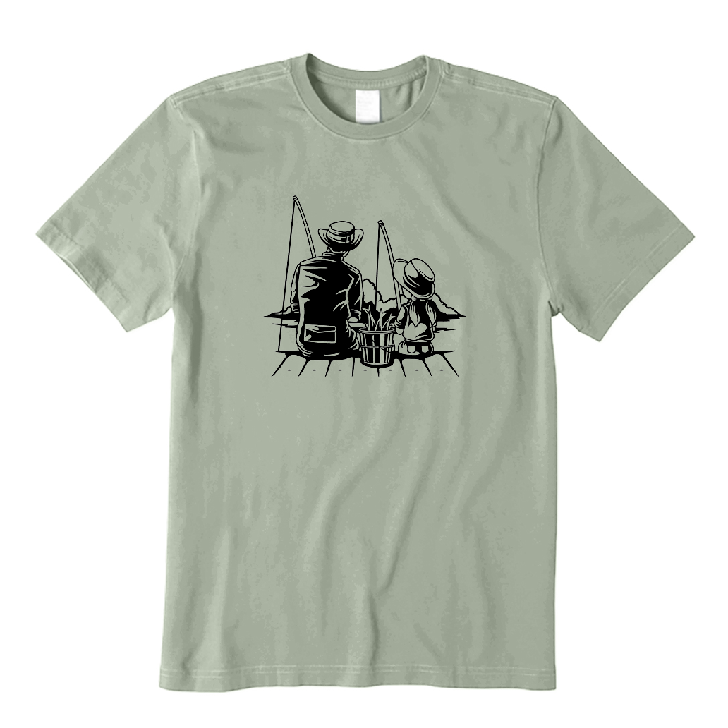 Dad and Daughter Fishing T-Shirt