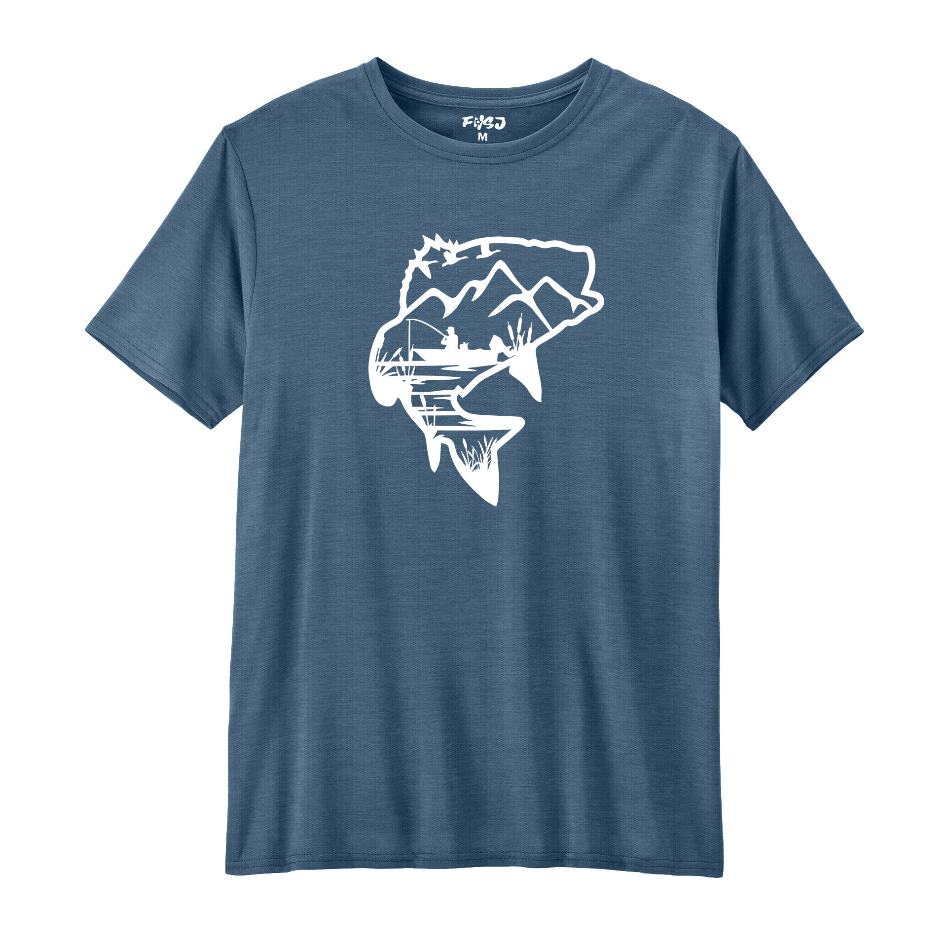 Bass Fishing Landscape Performance T-SHIRT