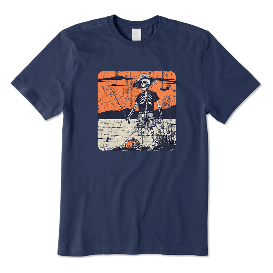 Skeleton Fishing T-Shirt