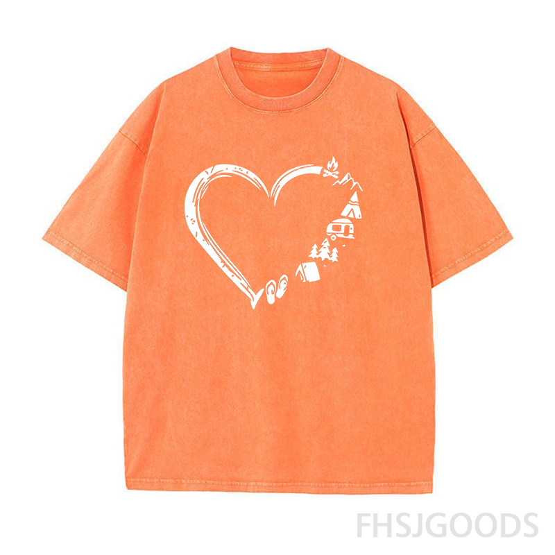 Camp Lover Unisex Distressed T-Shirt
