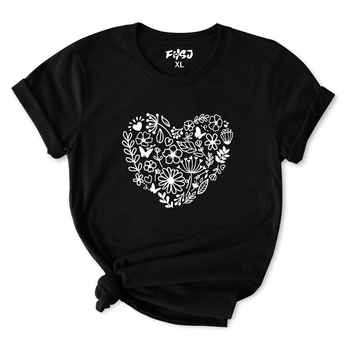 Flower Heart T-Shirt for Women