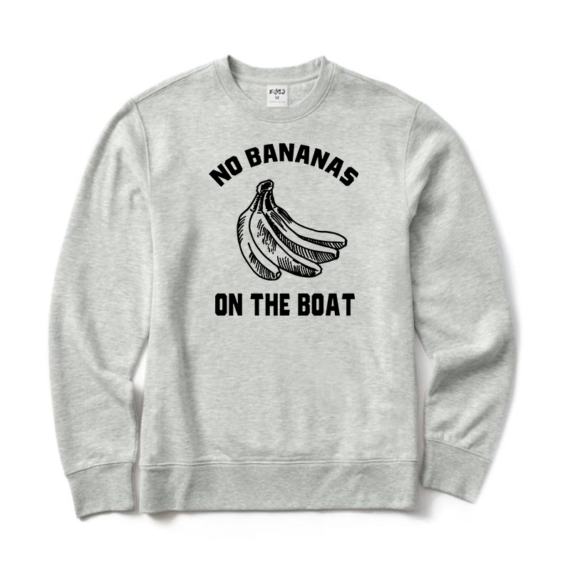 No Bananas on Boat Crewneck Sweatshirt