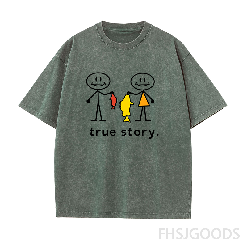 True Story Fishing Unisex Distressed T-Shirt