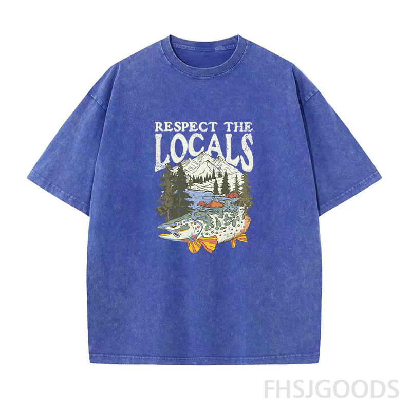 Respect The Locals Unisex Distressed T-Shirt