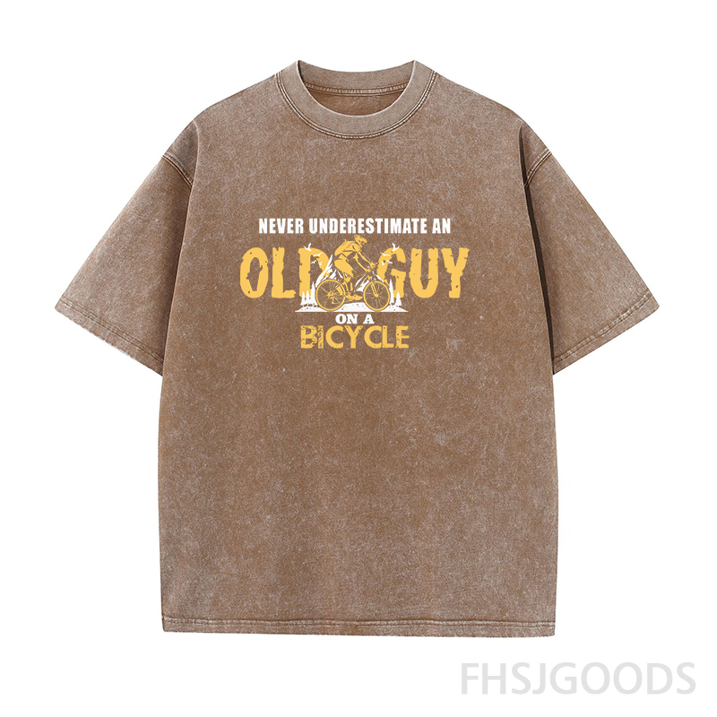 Funny Bicycle Unisex Distressed T-Shirt