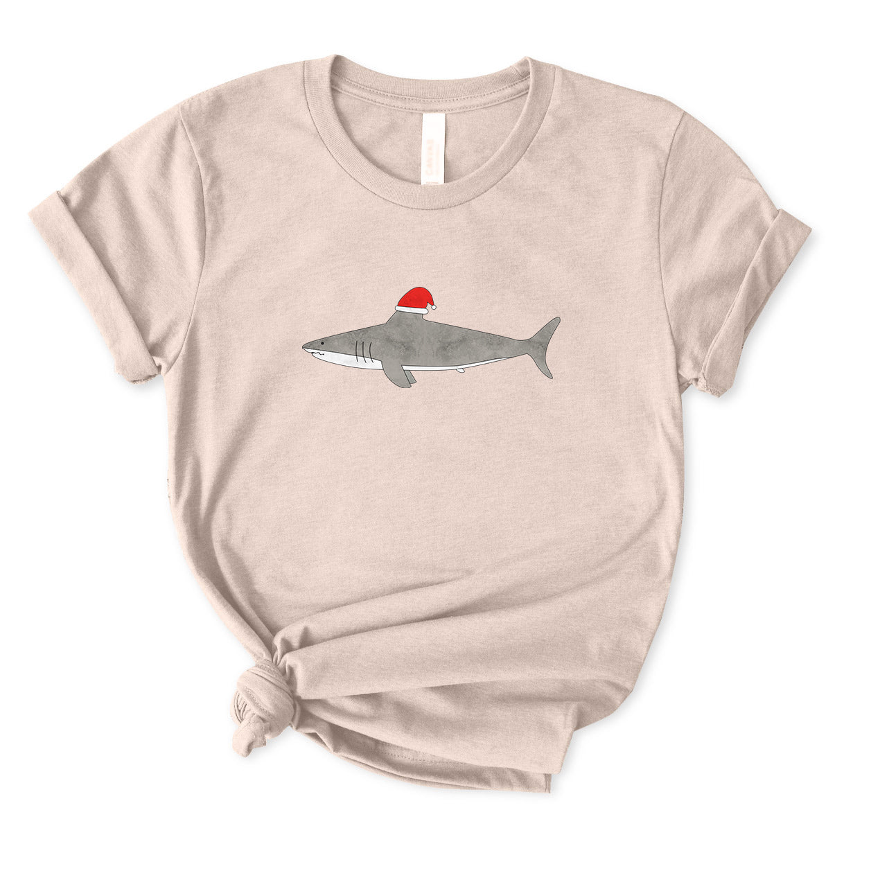 Christmas Shark T-Shirt for women