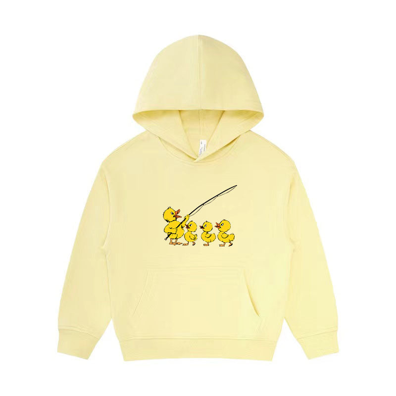 Duck Go Fishing Kid's Hoodie
