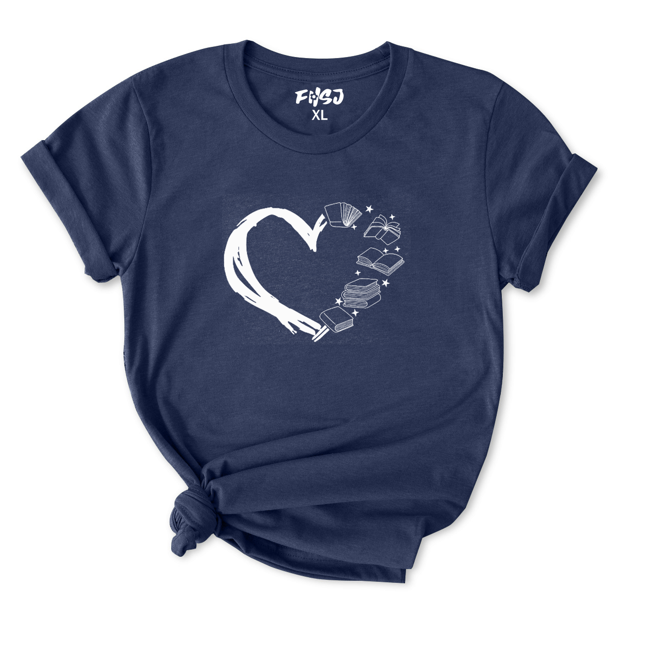Heart of Books T-Shirt for Women