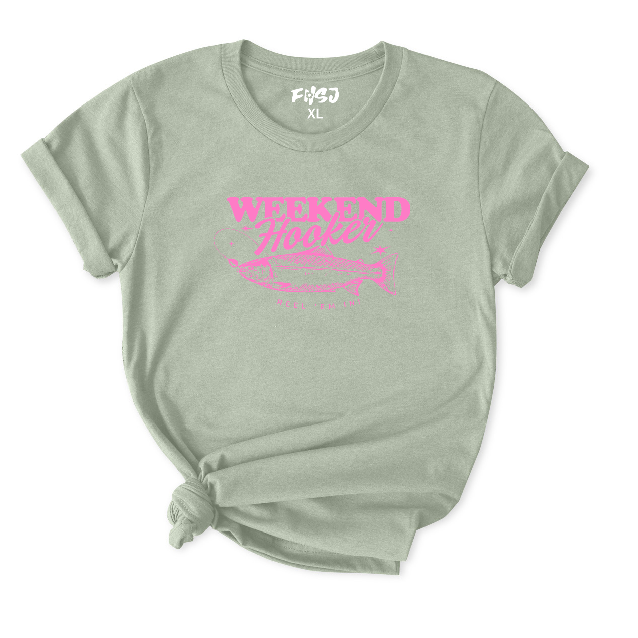 Weekend Hooker Fishing T-Shirt for Women