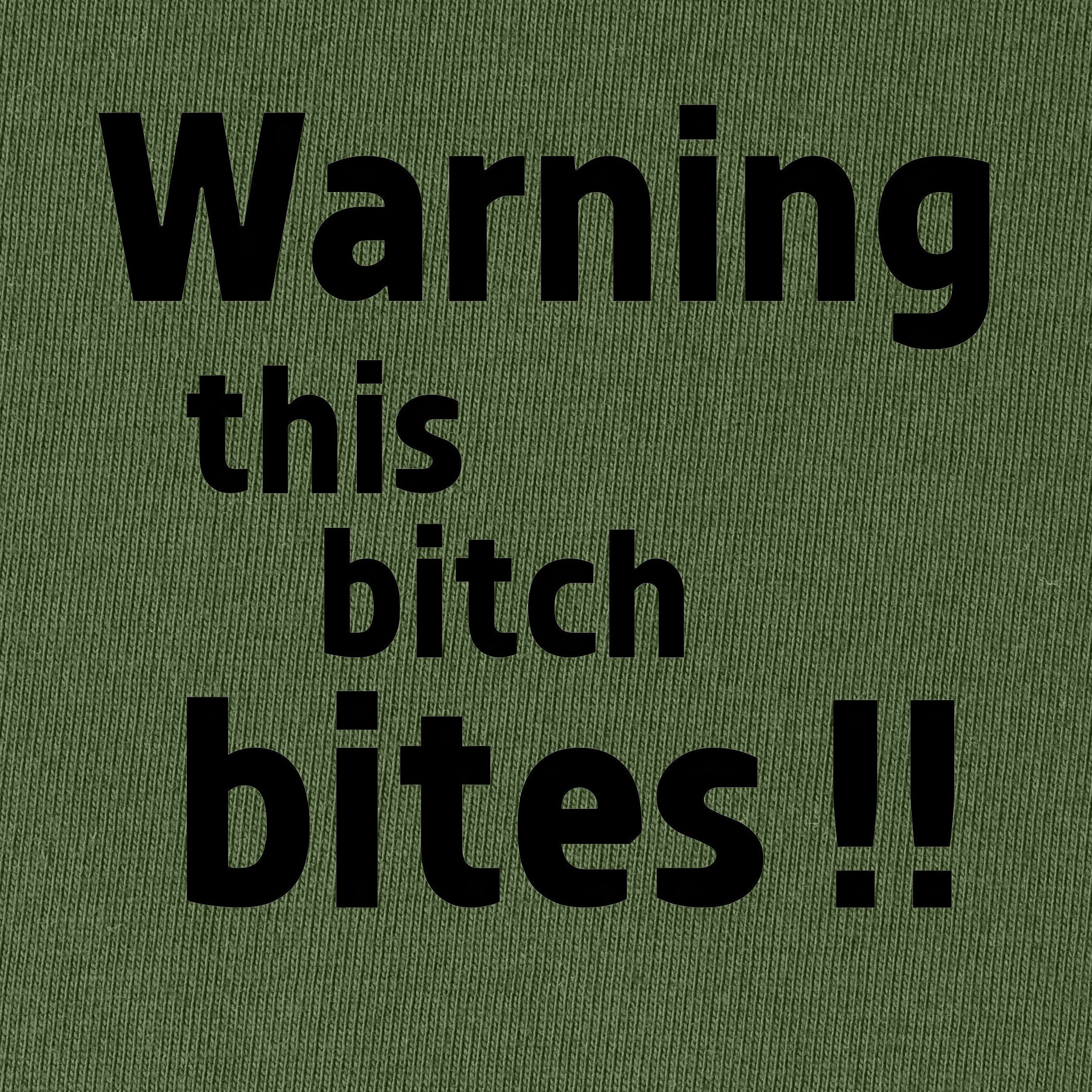 Warning this bitch bites T-Shirt for Women
