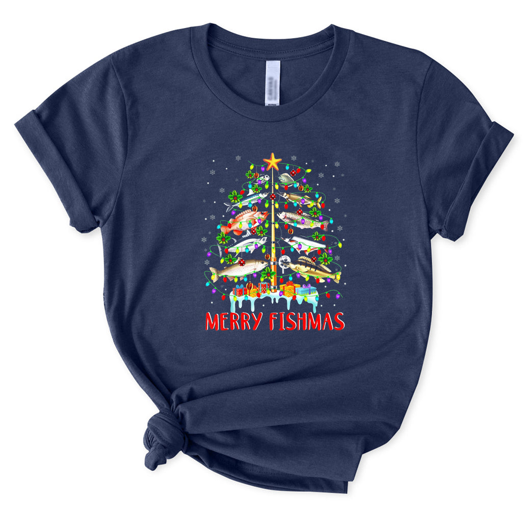 Merry Fishmas T-Shirt for Women