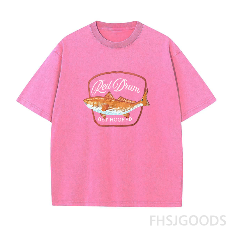Red Drum Get Hooked Unisex Distressed T-Shirt