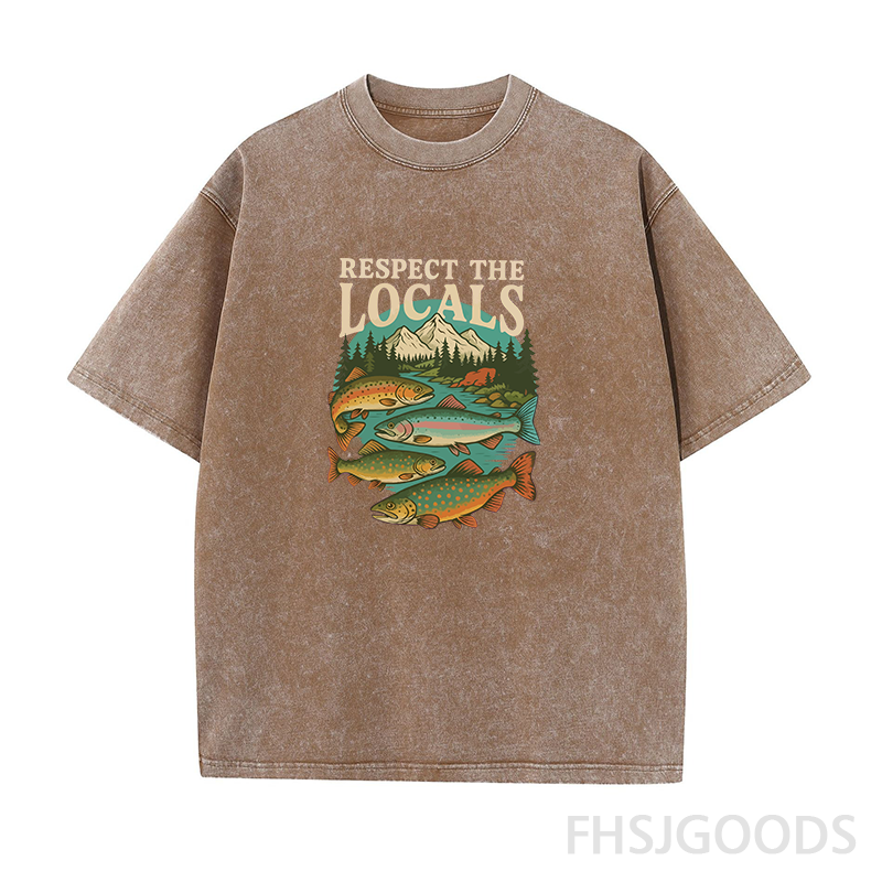 Respect The Locals Unisex Distressed T-Shirt