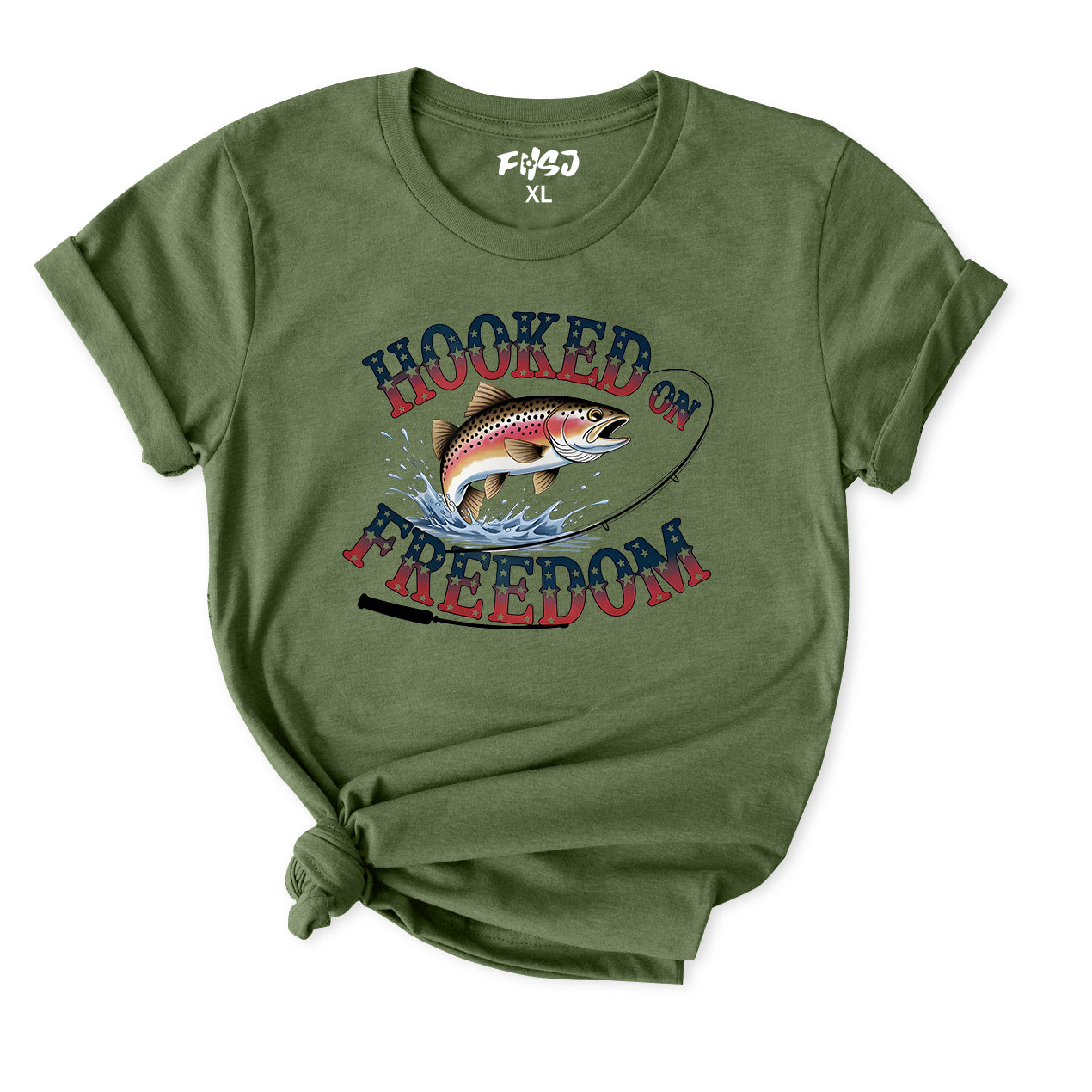 Hooked on Freedom T-Shirt for Women